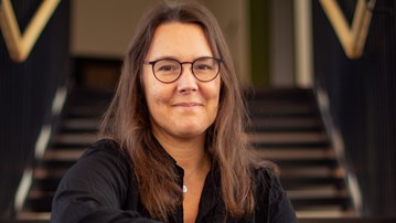 Porträtt på Cecilia Hadding, doktorand i professionell utveckling vid institutionen för klinisk vetenskap på Umeå universitet.