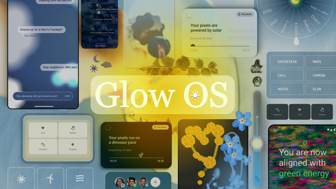 Overview of functional features of Glow OS - the result of the project.