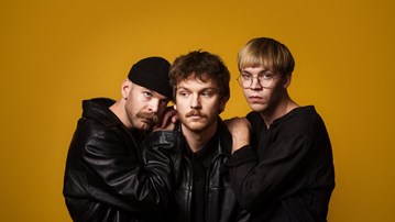 Musikgruppen Dalmatin som står bredvid varandra.