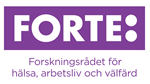 Länk till webbplats för finansiären Forte