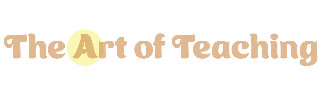 The art of teaching skrivet med gul text