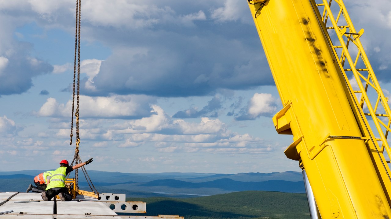 Pågående byggnationer i Norra Sverige.