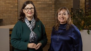 Styrelseordförande Anna Ekström och rektor Tora Holmberg