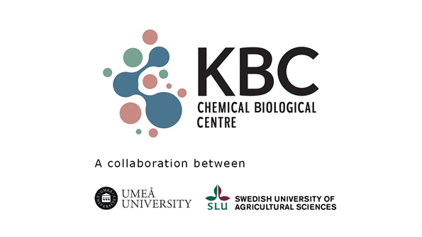 Logotype of Chemical Biological centre, KBC, a collaboration between UMU and SLU