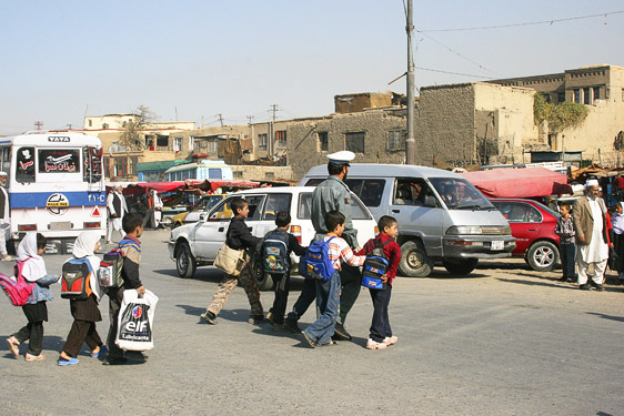 Skolbarn i Kabul