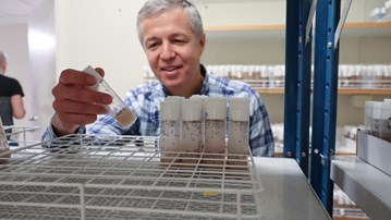 Yuri Schwartz i bananflugeodlingsrummet