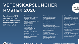 Program med höstens luncher