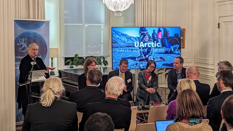 Paneldisskusion på ambassad i London med University of the Arctic, UArctic.