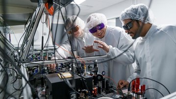 Front back to front: Ann Céline Zimmermann, Tlek Tapani, Ben Johns