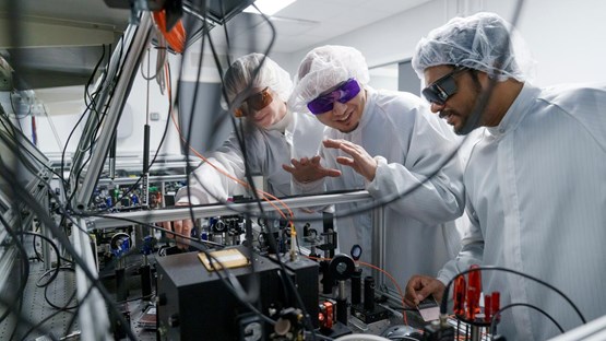 Front back to front: Ann Céline Zimmermann, Tlek Tapani, Ben Johns