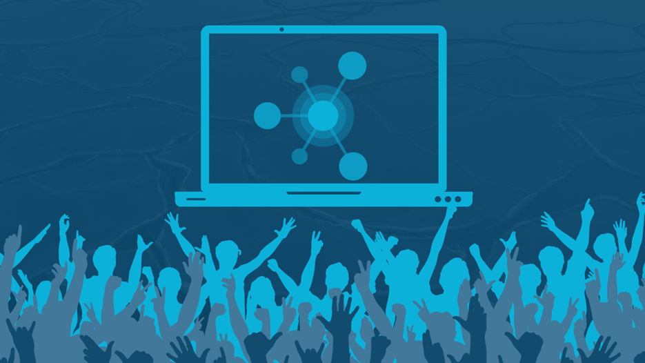 A graphic of IceLab's logo and people
