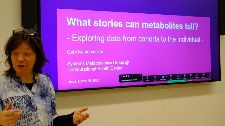 Woman making presentation