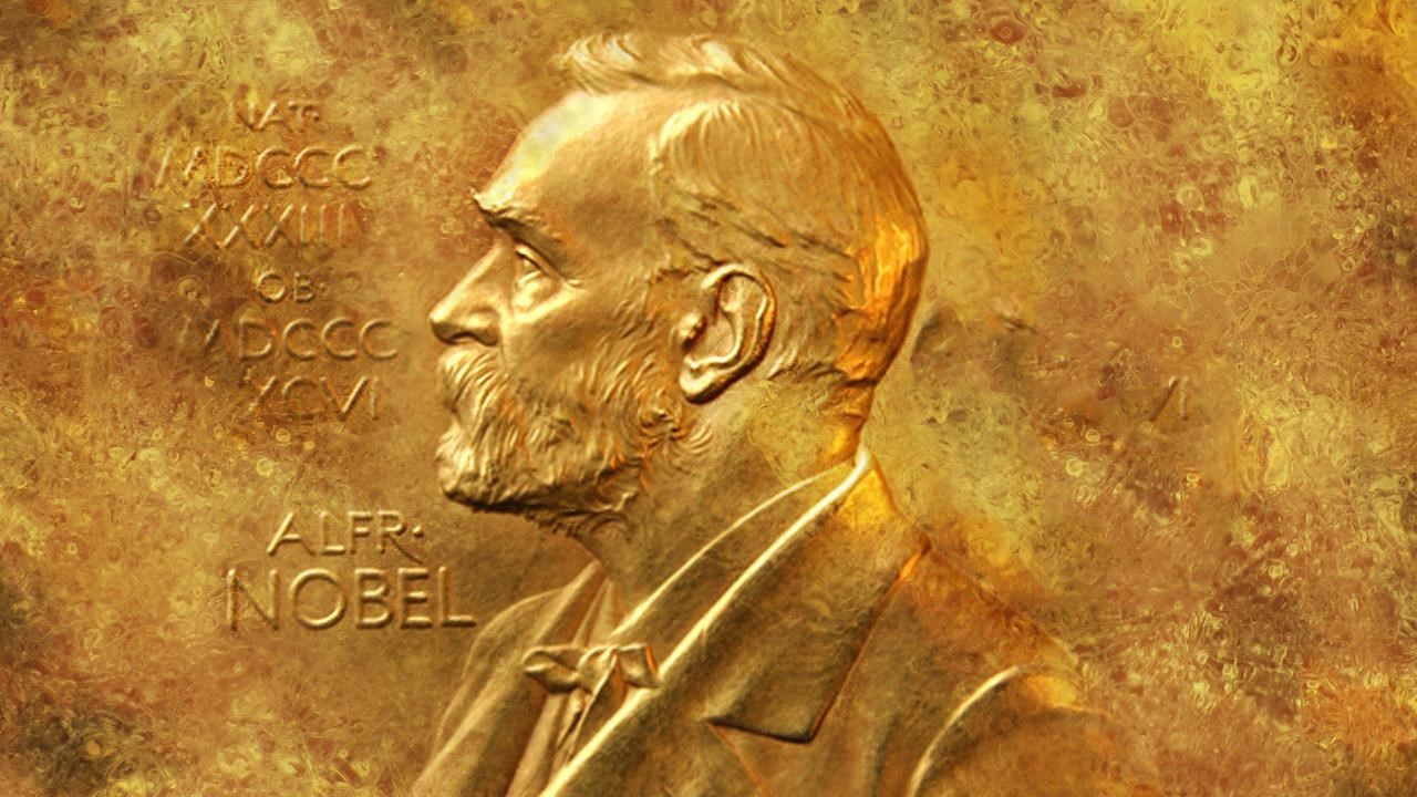 Guldstick av Alfred Nobel.