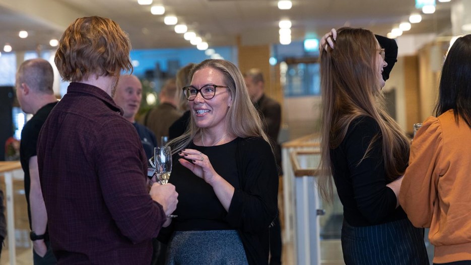 Mingel på jubileumsfirandet