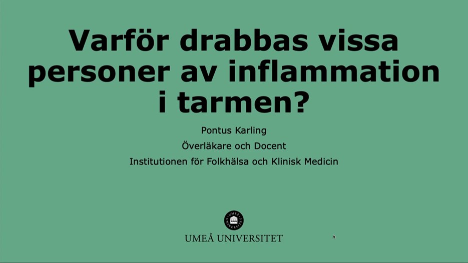 Film: Varför drabbas vissa av inflammation i tarmen?