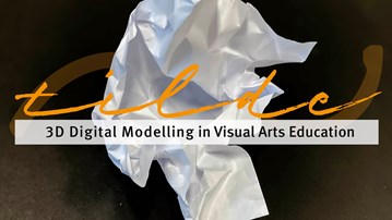Omslagsbild till tidsskriften Tilde, 3d digital modelling in visual arts education