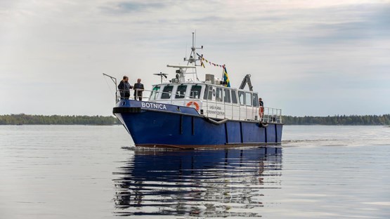 The research vessel Botnica at the Umeå Marine Research Centre.