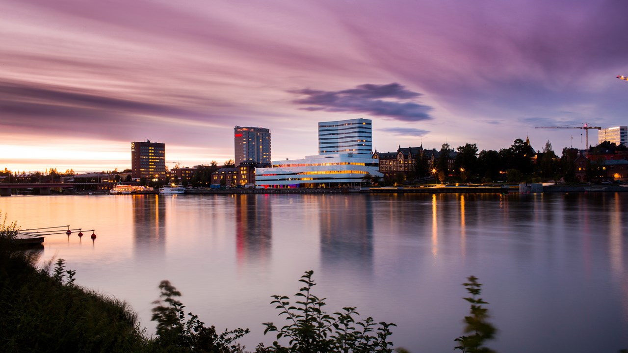 Bild på Umeå skyline
