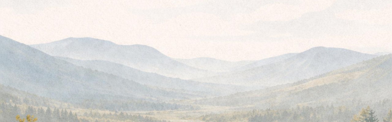 Illustration över fjäll