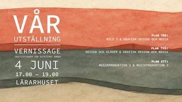 Vårutställning den 4:e juni i Lärarhuset.