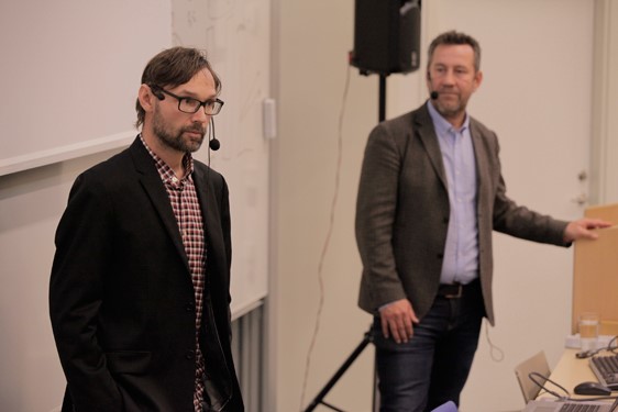 Lars-Fredrik Andersson, Umeå universitet tillsammans med Sandro Scocco. Foto: Per Melander
