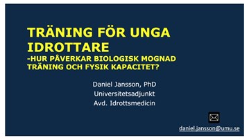 Film: Träning för unga idrottare - hur påverkar puberteten träningseffekten hos barn och ungdomar?