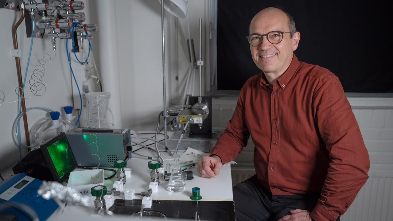 Johannes Messinger, lab, membrane inlet mass spectrometry
