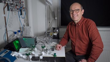 Johannes Messinger, lab, membrane inlet mass spectrometry