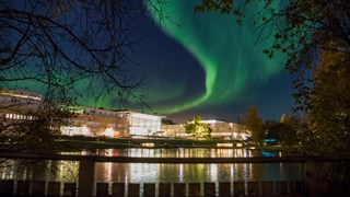 Bild på Norrsken över campus