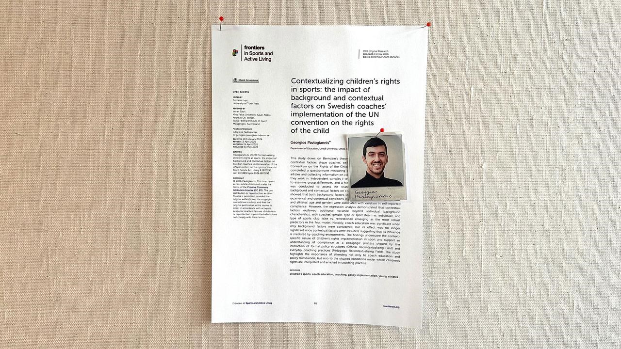 Georgios Pavlogiannis artikel på anslagstavlan