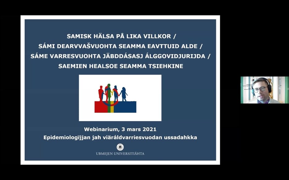 Film: Webbinarium om hälsostudien Samisk hälsa på lika villkor