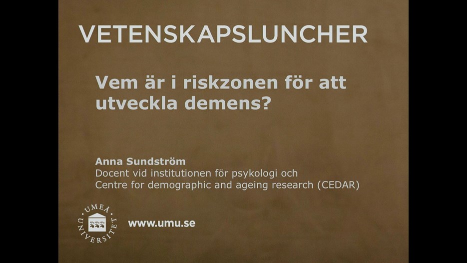 Film: Vem är i riskzonen för demens?