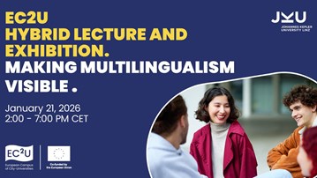 A poster with a woman shaking hands with a man.