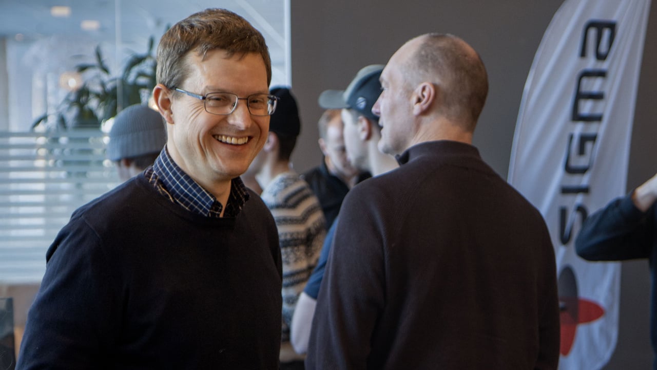Florian Schmidt, professor, bitr&auml;dande prefekt vid Institutionen f&ouml;r till&auml;mpad fysik och elektronik var n&ouml;jd med dagen.