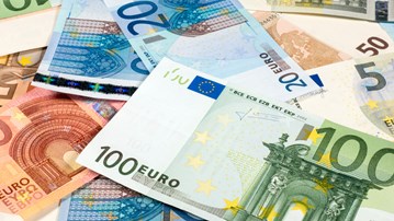 Bild på eurosedlar
