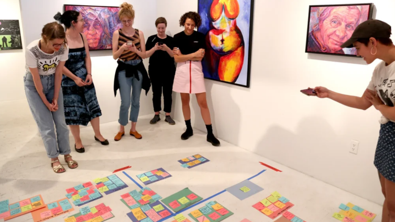 Caroline Sinders, Sorting Feminist Data collected at SOHO20, July 2018