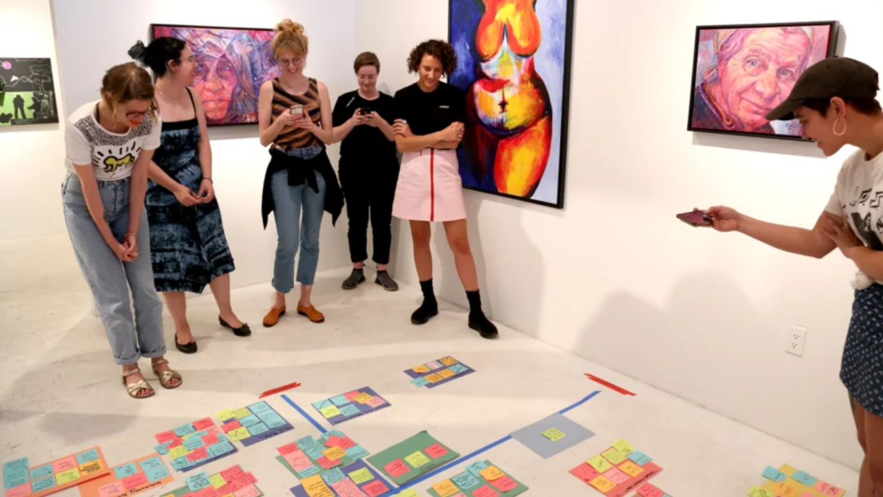 Caroline Sinders, Sorting Feminist Data collected at SOHO20, July 2018