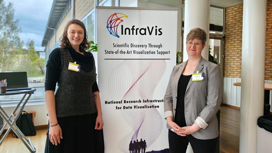 Evelina Liliequist och Maria Podkorytova, Humlab.