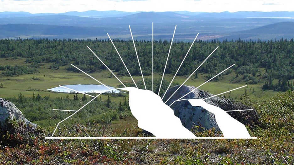 Bild från fjälltopp