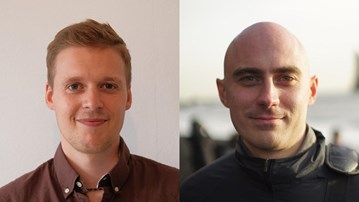 Två män.