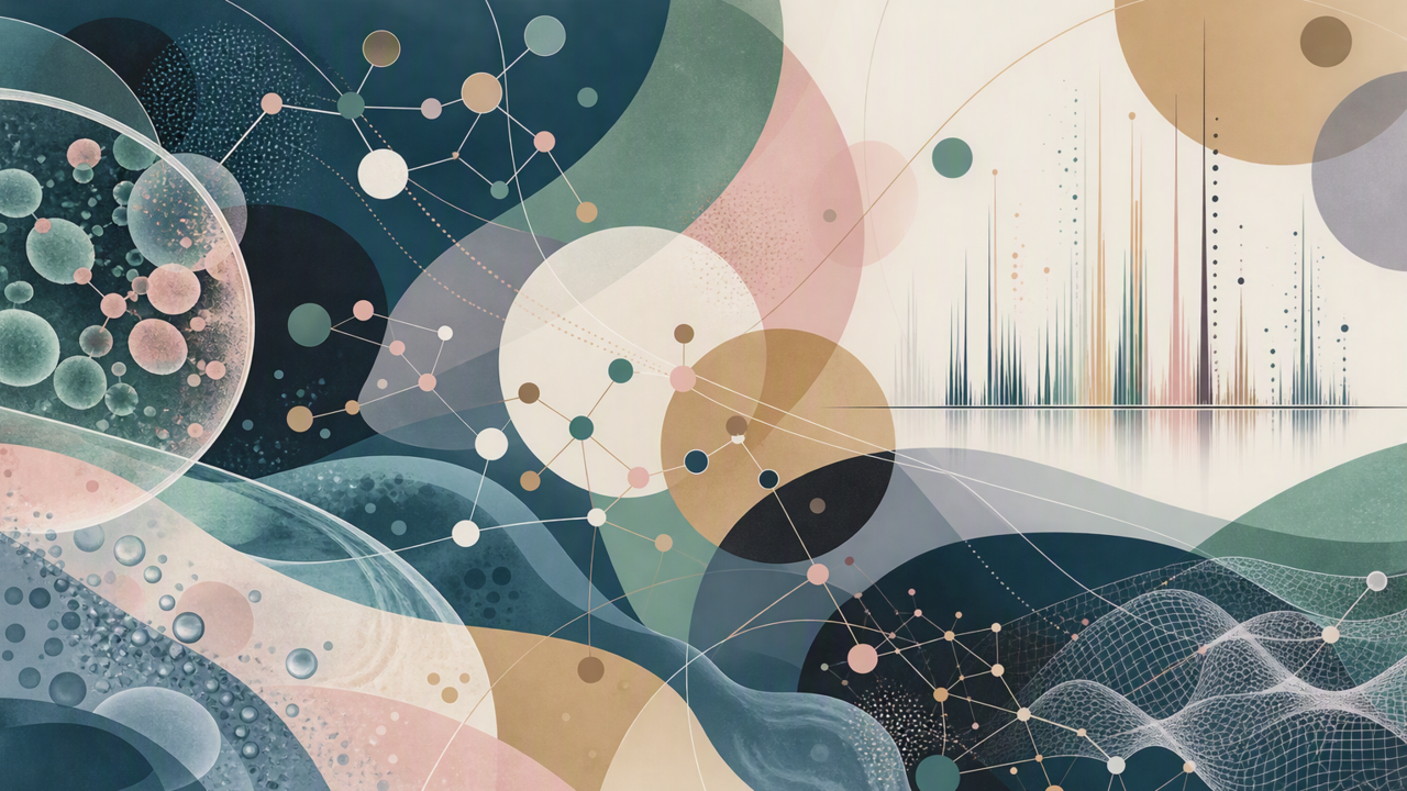 abstract forms inspired by chemistry
