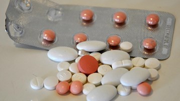 en blandning av olika piller