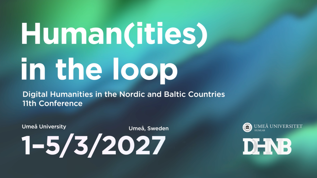 DHNB 2027: HUMAN(ITIES) IN THE LOOP