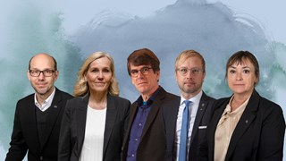 Porträttbilder på Umeå universitets ledning