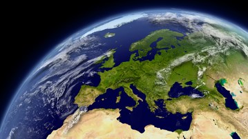 Image of the earth from space.