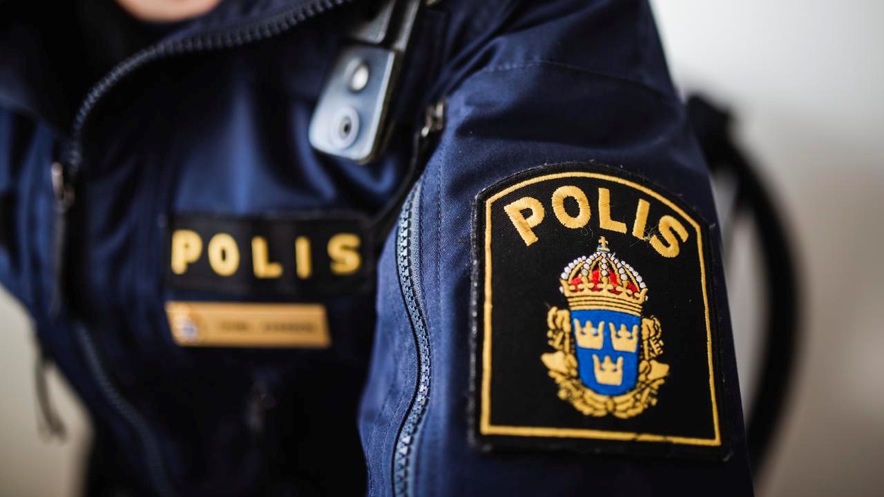 Detaljbild på polisuniform