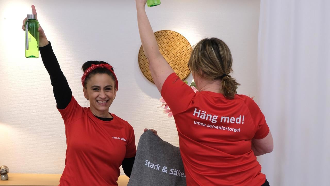 Maria Wåhlin och Sofia Edeljung arbetar med programmet Stark och säker