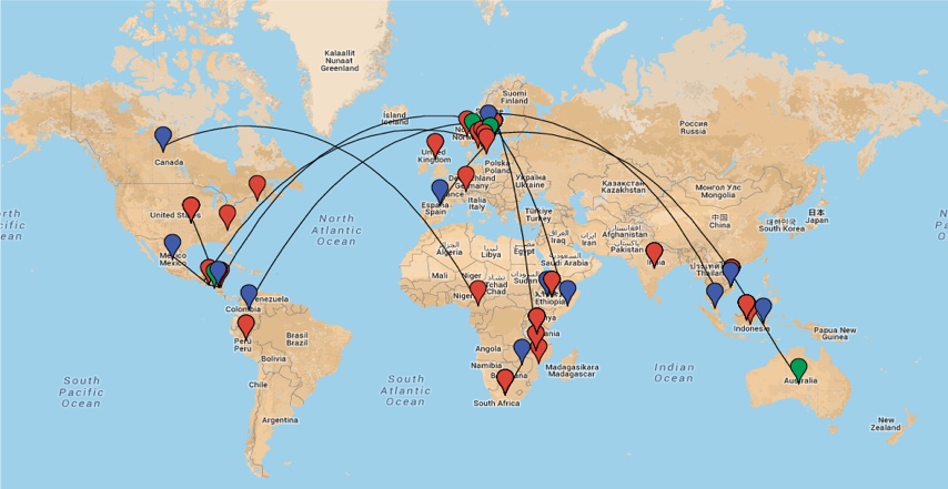 EpiGH alumni map