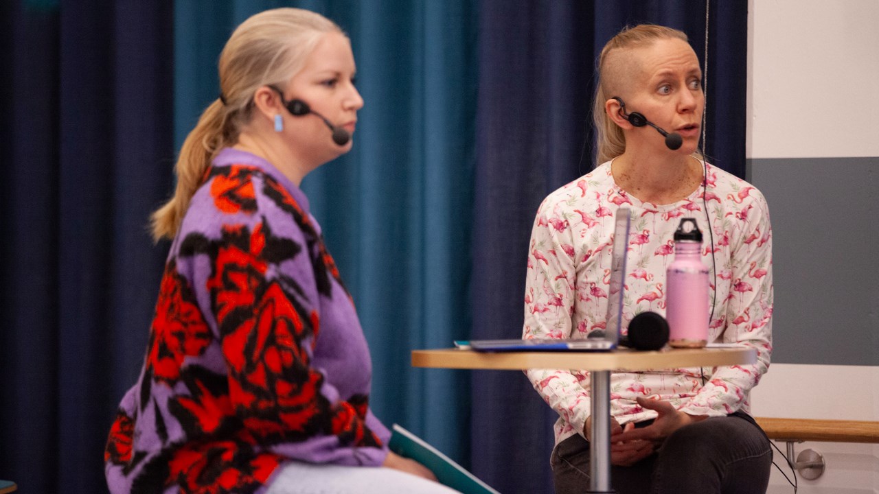 Kim Silow Kallenberg och Hanna Söderlund