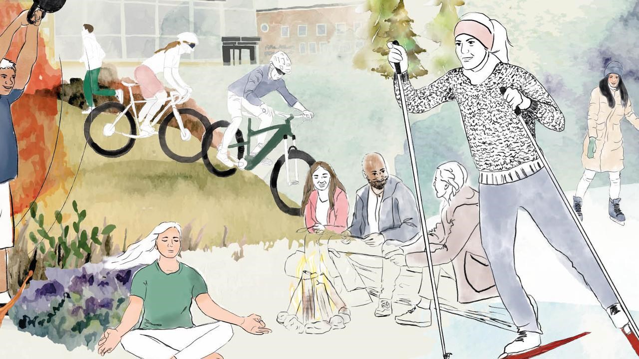 Puffbild Hälsa på campus